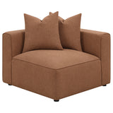 Jennifer Upholstered Corner Chair Terracotta - Tampa Furniture Outlet