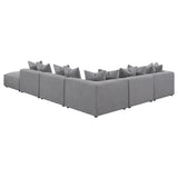 Jennifer 6-piece Upholstered Modular Sectional Grey - Tampa Furniture Outlet