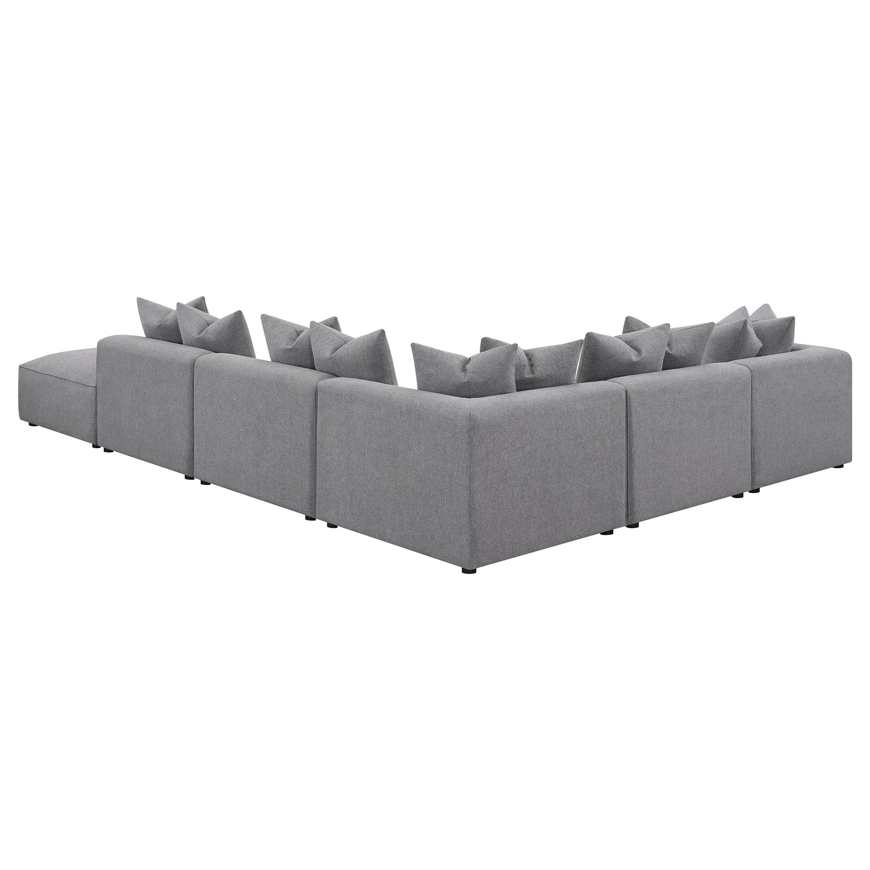 Jennifer 6-piece Upholstered Modular Sectional Grey - Tampa Furniture Outlet