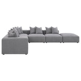 Jennifer 6-piece Upholstered Modular Sectional Grey - Tampa Furniture Outlet