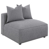 Jennifer 6-piece Upholstered Modular Sectional Grey - Tampa Furniture Outlet