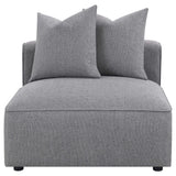 Jennifer 6-piece Upholstered Modular Sectional Grey - Tampa Furniture Outlet