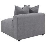 Jennifer 6-piece Upholstered Modular Sectional Grey - Tampa Furniture Outlet