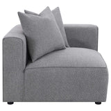 Jennifer 6-piece Upholstered Modular Sectional Grey - Tampa Furniture Outlet