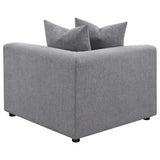 Jennifer 6-piece Upholstered Modular Sectional Grey - Tampa Furniture Outlet