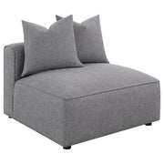 Tampa Furniture Outlet - Coaster - Jennifer Upholstered Armless Chair Grey - 551594