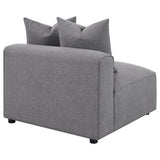 Jennifer Upholstered Armless Chair Grey - Tampa Furniture Outlet