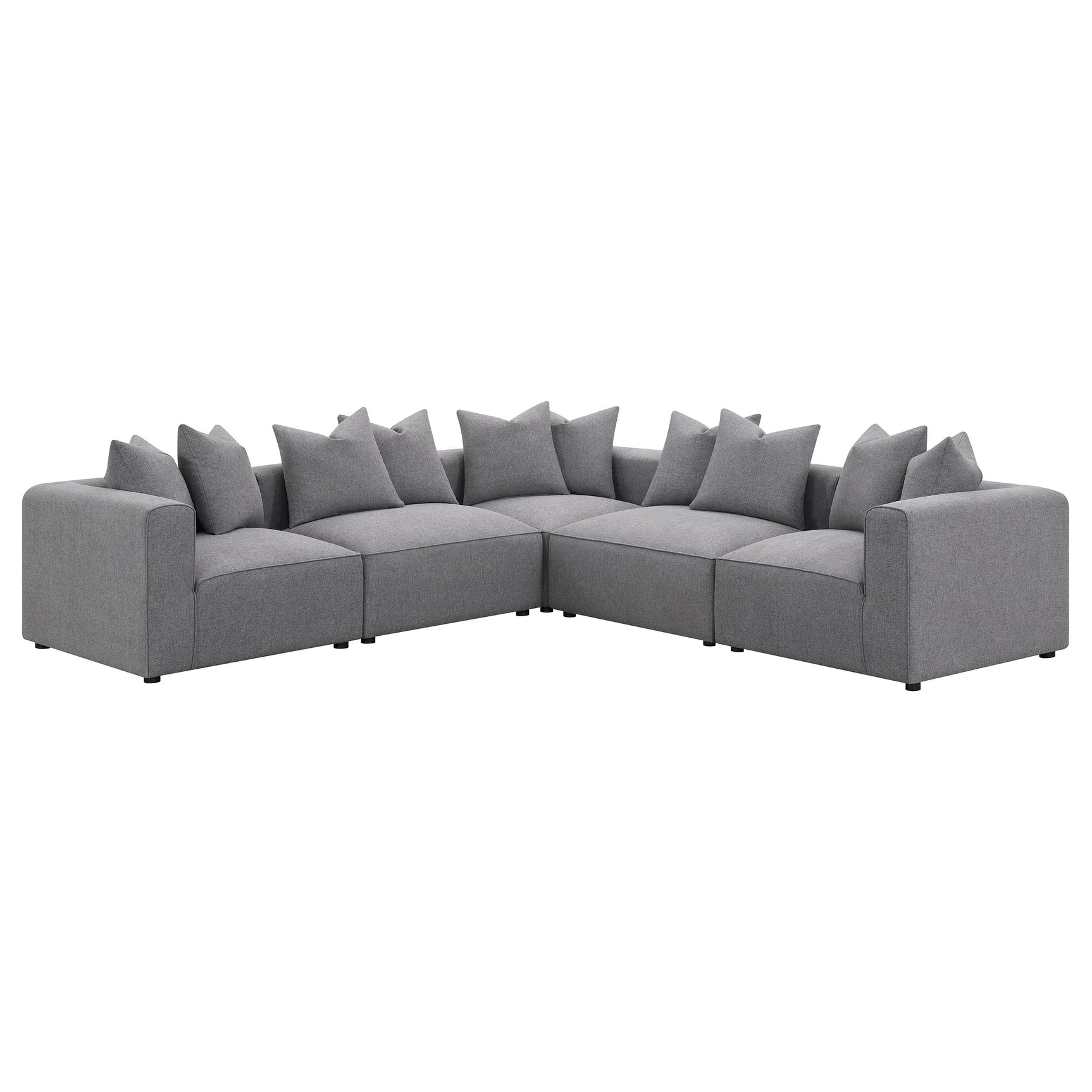 Jennifer Upholstered Armless Chair Grey - Tampa Furniture Outlet