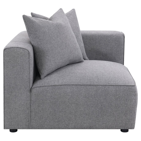 Tampa Furniture Outlet - Coaster - Jennifer Upholstered Corner Chair Grey - 551595