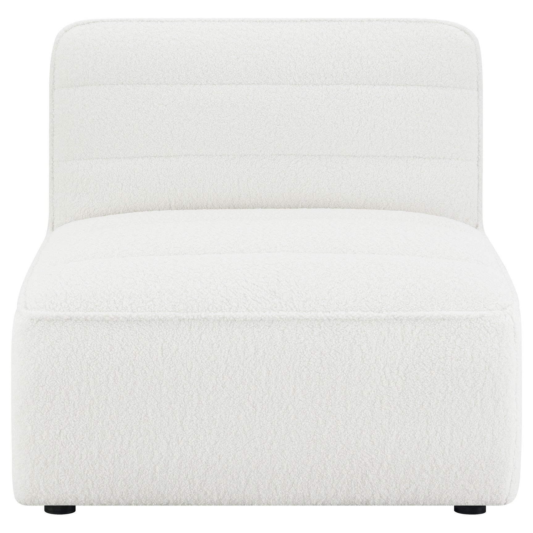 Sunny Upholstered Armless Chair Natural - Tampa Furniture Outlet
