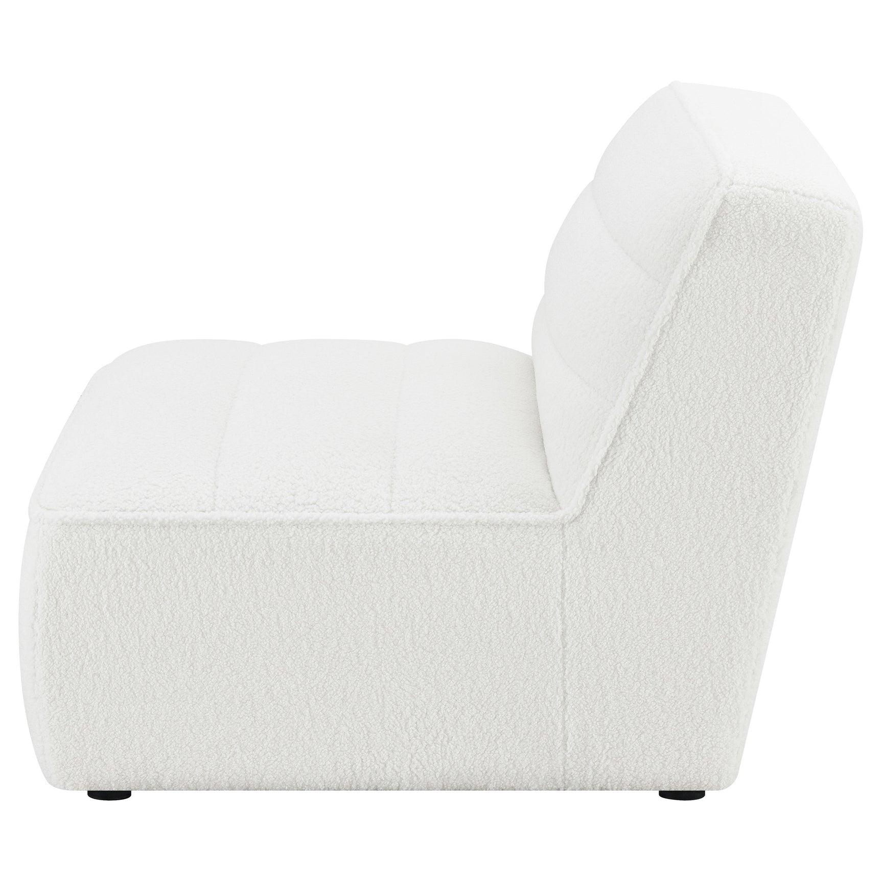 Sunny Upholstered Armless Chair Natural - Tampa Furniture Outlet