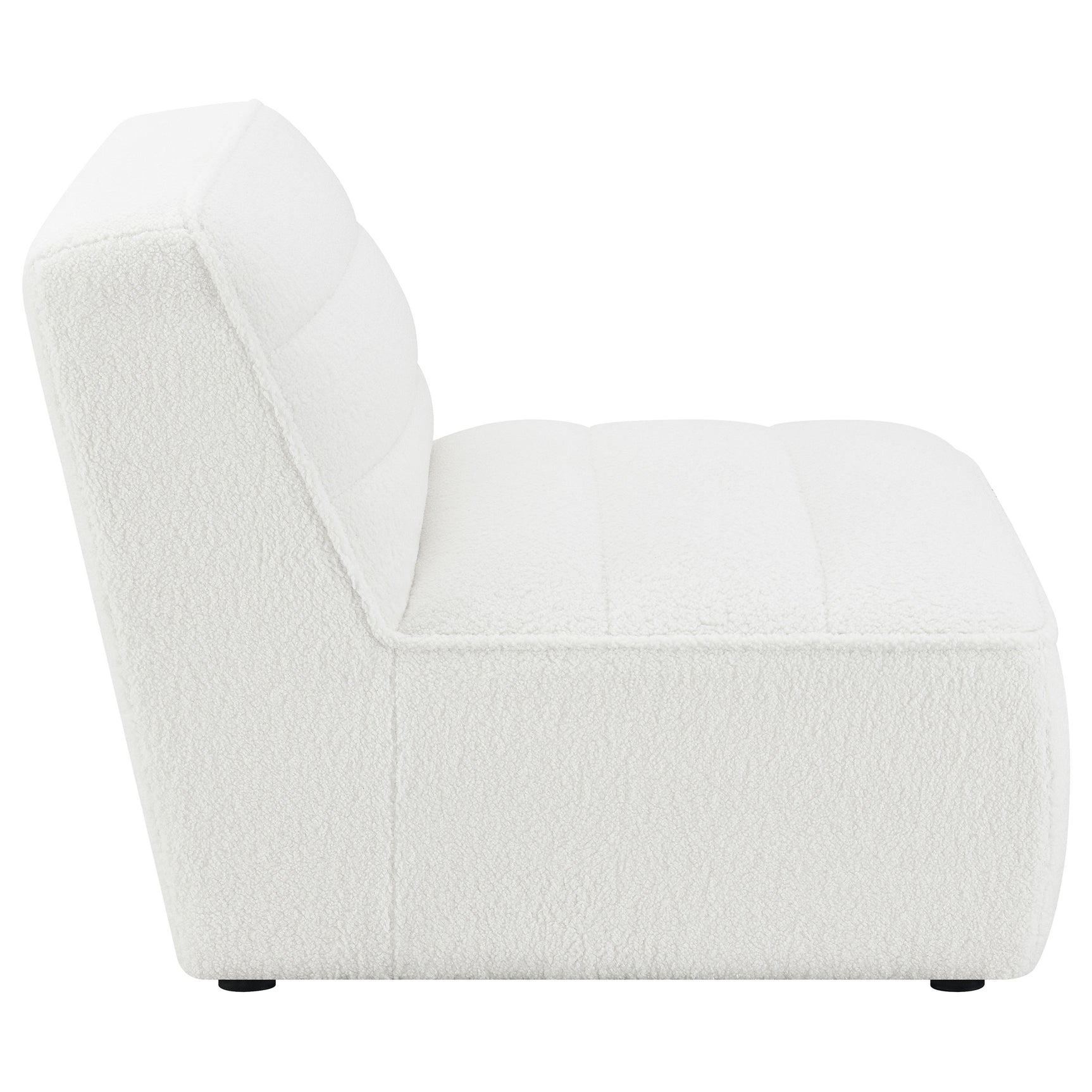 Sunny Upholstered Armless Chair Natural - Tampa Furniture Outlet