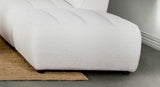 Sunny Square Upholstered Ottoman Natural - Tampa Furniture Outlet