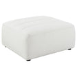 Tampa Furniture Outlet - Coaster - Sunny Square Upholstered Ottoman Natural - 551623