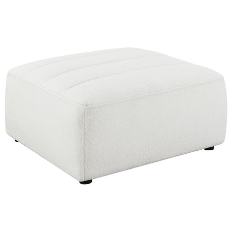 Tampa Furniture Outlet - Coaster - Sunny Square Upholstered Ottoman Natural - 551623