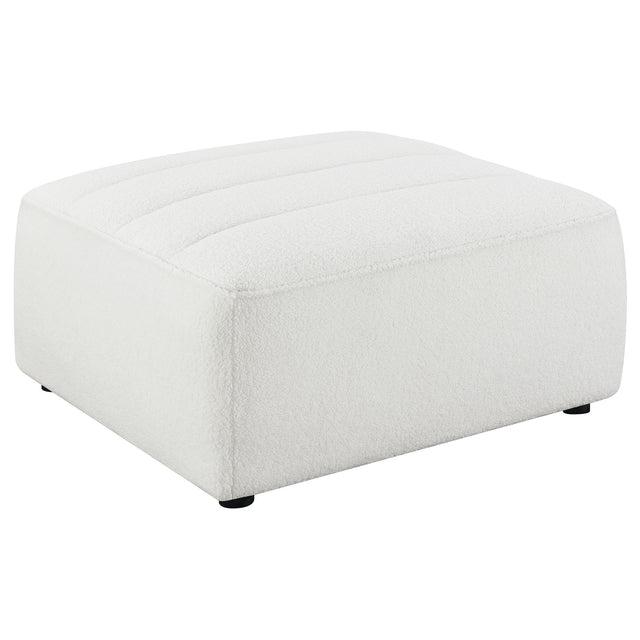 Tampa Furniture Outlet - Coaster - Sunny Square Upholstered Ottoman Natural - 551623