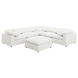Raleigh 6-piece Boucle Upholstered Modular Sectional Ivory - Tampa Furniture Outlet