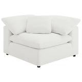 Raleigh 6-piece Boucle Upholstered Modular Sectional Ivory - Tampa Furniture Outlet