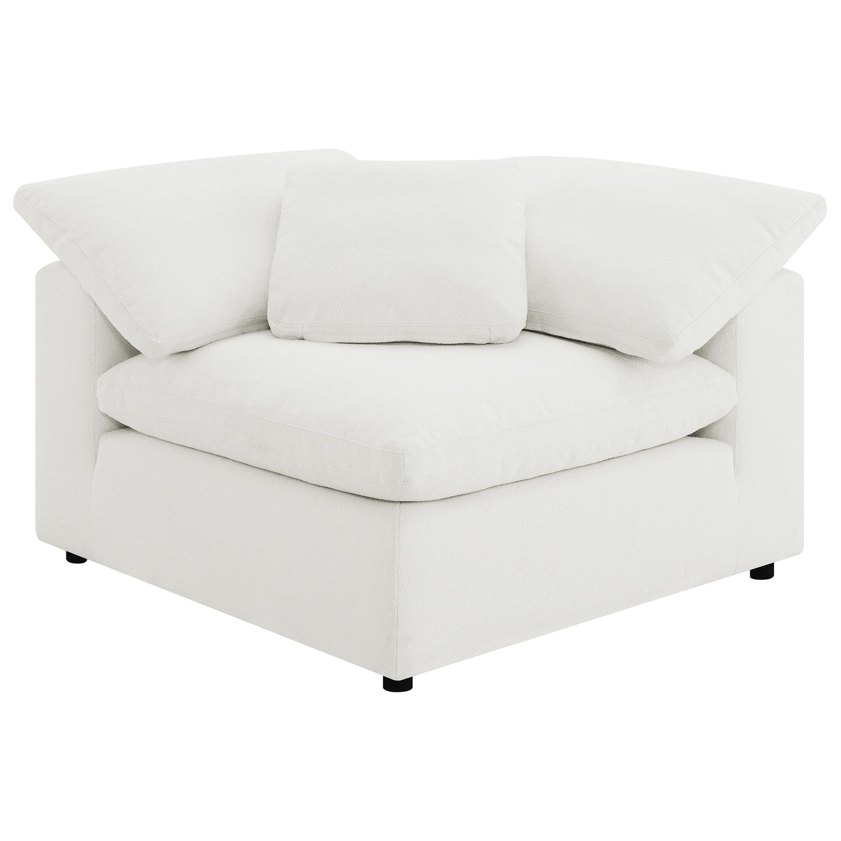 Raleigh 6-piece Boucle Upholstered Modular Sectional Ivory - Tampa Furniture Outlet
