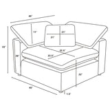 Raleigh 5-piece Boucle Upholstered Modular Sectional Ivory