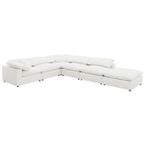 Raleigh 6-piece Boucle Upholstered Modular Sectional Ivory - Tampa Furniture Outlet