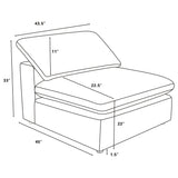 Raleigh 6-piece Boucle Upholstered Modular Sectional Ivory - Tampa Furniture Outlet