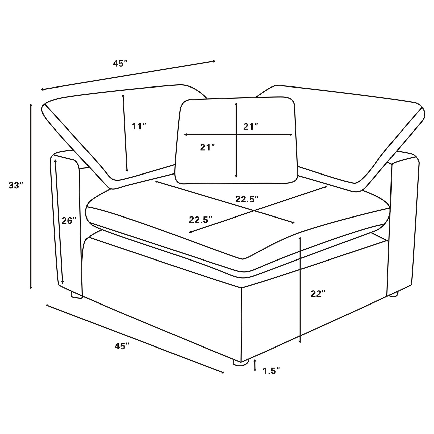 Raleigh 6-piece Boucle Upholstered Modular Sectional Ivory - Tampa Furniture Outlet