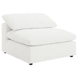 Tampa Furniture Outlet - Coaster - Raleigh Boucle Upholstered Armless Chair Ivory - 551751