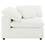 Raleigh Boucle Upholstered Corner Chair Ivory - Tampa Furniture Outlet