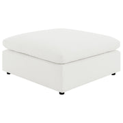 Tampa Furniture Outlet - Coaster - Raleigh Boucle Upholstered Ottoman Ivory - 551753
