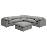 Raleigh 6-piece Boucle Upholstered Modular Sectional Grey - Tampa Furniture Outlet