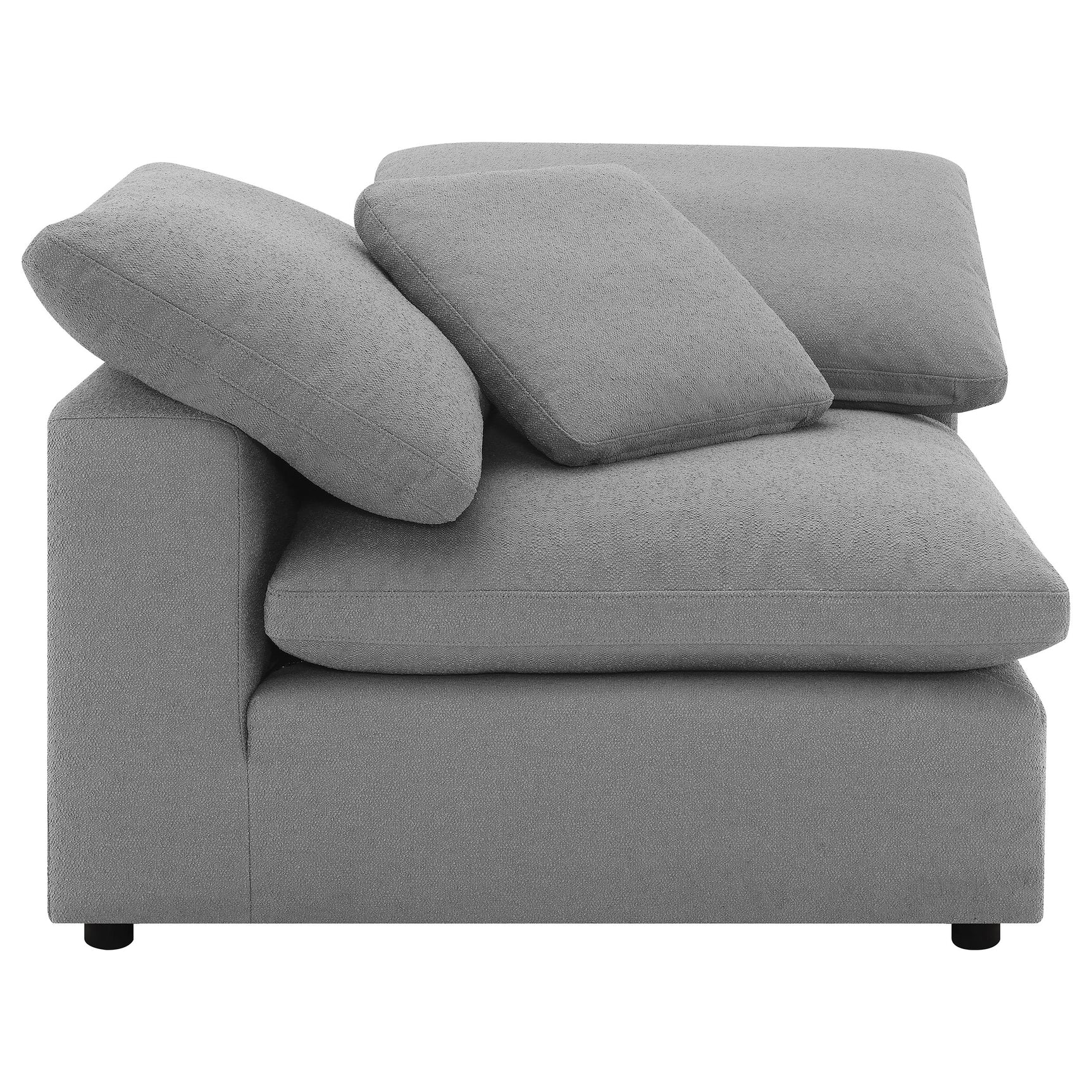 Raleigh 5-piece Boucle Upholstered Modular Sectional Grey - Tampa Furniture Outlet
