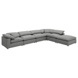 Raleigh 6-piece Boucle Upholstered Modular Sectional Grey - Tampa Furniture Outlet