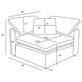 Raleigh 6-piece Boucle Upholstered Modular Sectional Grey - Tampa Furniture Outlet