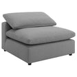 Tampa Furniture Outlet - Coaster - Raleigh Boucle Upholstered Armless Chair Grey - 551754