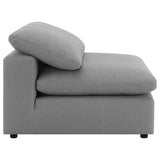 Raleigh Boucle Upholstered Armless Chair Grey - Tampa Furniture Outlet
