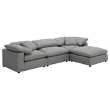Raleigh Boucle Upholstered Armless Chair Grey - Tampa Furniture Outlet