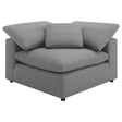 Tampa Furniture Outlet - Coaster - Raleigh Boucle Upholstered Corner Chair Grey - 551755