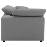 Raleigh Boucle Upholstered Corner Chair Grey - Tampa Furniture Outlet