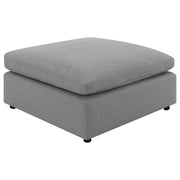 Tampa Furniture Outlet - Coaster - Raleigh Boucle Upholstered Ottoman Grey - 551756