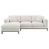 Geneva Boucle Upholstered Sectional Chaise Sofa Sand - Tampa Furniture Outlet