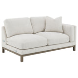 Geneva Boucle Upholstered Sectional Chaise Sofa Sand - Tampa Furniture Outlet