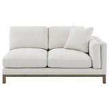 Geneva Boucle Upholstered Sectional Chaise Sofa Sand - Tampa Furniture Outlet