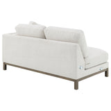 Geneva Boucle Upholstered Sectional Chaise Sofa Sand - Tampa Furniture Outlet