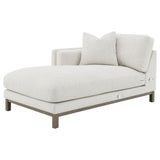Geneva Boucle Upholstered Sectional Chaise Sofa Sand - Tampa Furniture Outlet