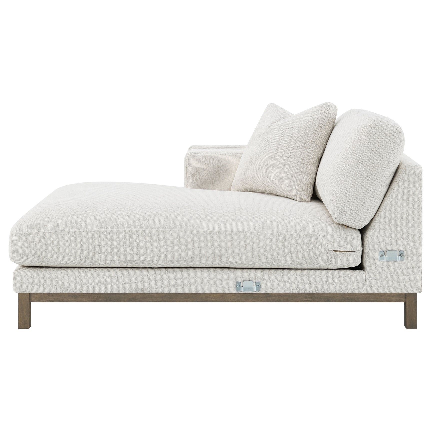 Geneva Boucle Upholstered Sectional Chaise Sofa Sand - Tampa Furniture Outlet