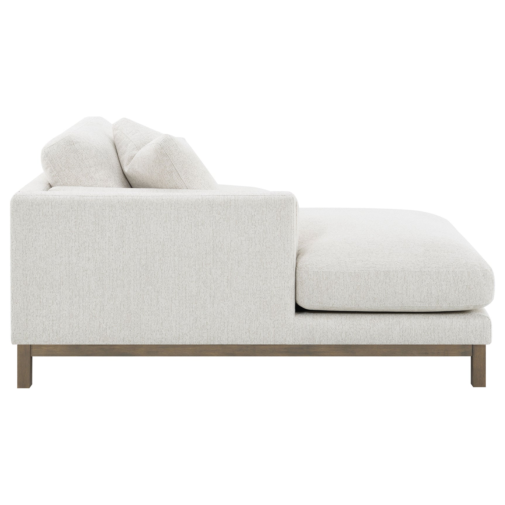 Geneva Boucle Upholstered Sectional Chaise Sofa Sand - Tampa Furniture Outlet