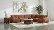 Tampa Furniture Outlet - Coaster - Elysia 6-piece Fabric Upholstered Modular Sectional Sofa Coral - 551891-SET