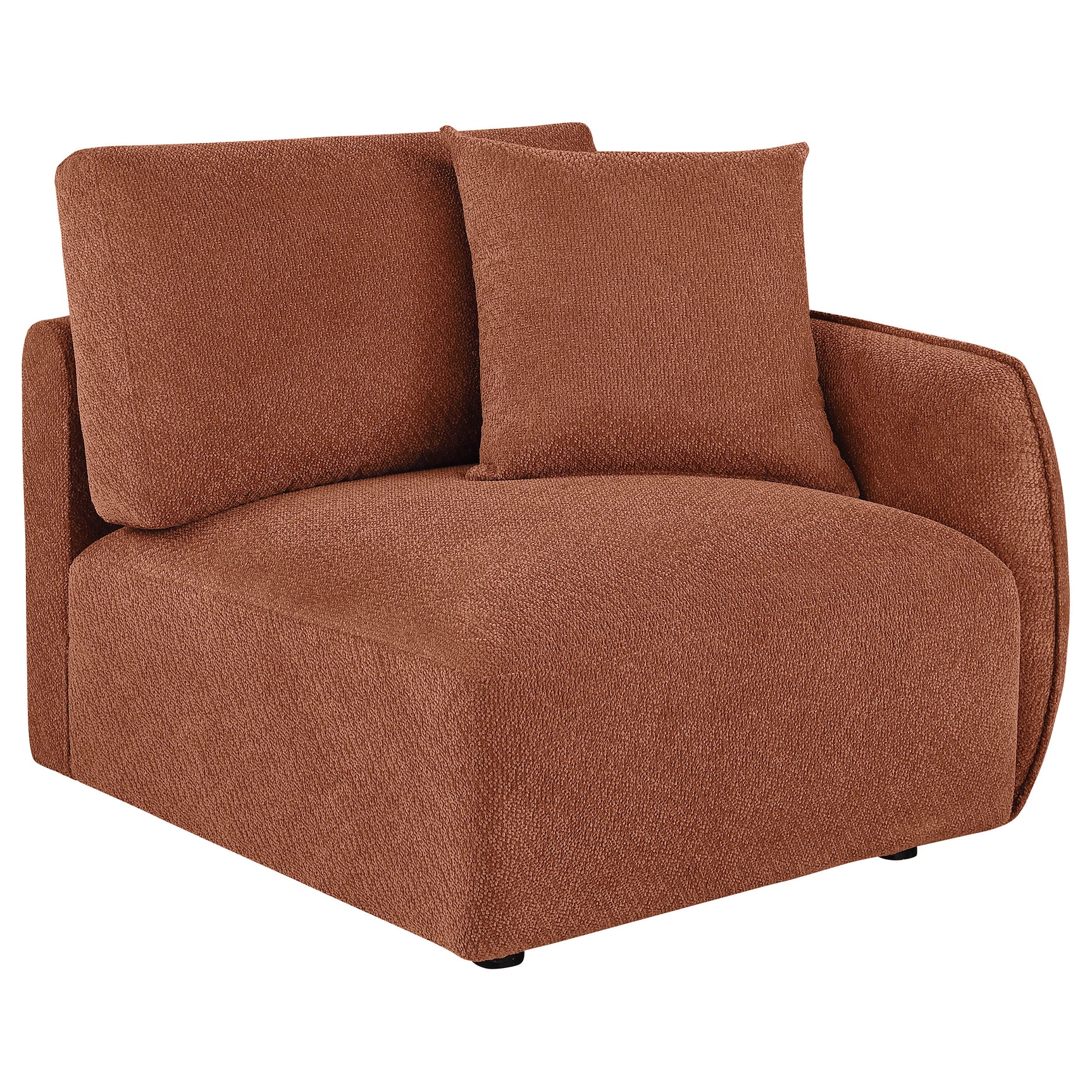 Elysia 6-piece Fabric Upholstered Modular Sectional Sofa Coral