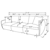 Elysia Fabric Upholstered Modular Lounge Sofa Coral